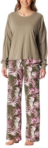 Schiesser Damen Schlafanzug lang Interlock - Modern Nightwear