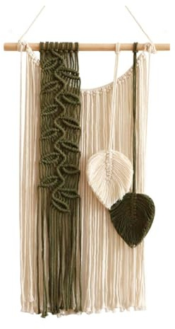 GIWFBQTR Macrame Wall Hanging Tapestry Wall Decor Boho Woven Tapestry Boho Bohemian Woven Home Decoration Handmade Living Room Tapestries