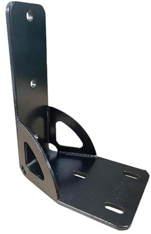 Milageto Awning Mounting Bracket Extended L Bracket Accessories Heavy Duty Sturdy Black Steel Support Awning Holder for Roof Rack