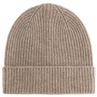 Zwillingsherz 100% Kaschmir Beanie – Strickmütze aus Cashmere – Hochwertige Grobstrick Mütze für Damen – Wintermütze One Size – Weiche & warme Mütze – Premium Qualität für Herbst, Winter & Frühling