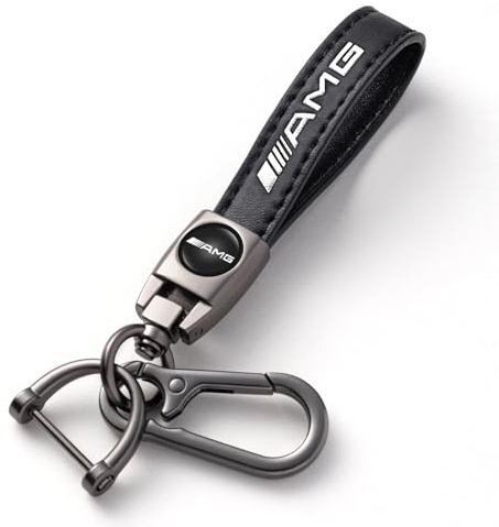 Auto Porte-clé, Porte clef voiture pour Voiture, Porte-clés en cuir pour homme et femme, Voiture Accessoires, Noir