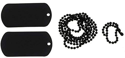 US ERKENNUNGSMARKE DOG TAG NAVY SEALS HUNDEMARKE schwarz