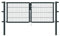 Alberts 648381 Doppeltor Flexo mit Zubehör | verschiedene Breiten und Höhen | anthrazit | Breite 200 cm | Höhe 80 cm