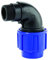 PE Tube Raccord union coudé 90 ° 32 mm x 3/4 filetage mâle DVGW