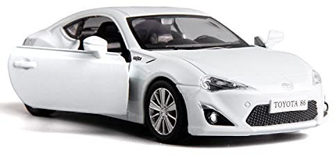 RMZ City 1:36 Kompatibel für Druckguss Legierung Auto Modell Toyota 86 Spielzeug Auto, Zurückziehen Fahrzeuge Spielzeug Auto für Kleinkinder Kinder Jungen Mädchen Geschenk Weiß