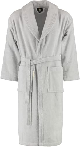 Rhomtuft Bademäntel unisex Schalkragen Sir & Lady perlgrau - 11 S