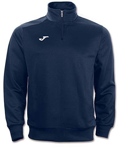 Joma 100285.300.M Faraon - Felpa con mezza zip, Unisex Adulto, Blu (Navy), L
