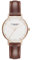 VICTORIA HYDE Damenuhr Analoges Quarzwerk Einfache Stil Armbanduhr mit Lederarmband Damenuhren Wasserdicht Silber