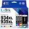 LxTek 934XL 935XL Multipack Druckerpatronen Kompatibel für HP 934 935 934XL 935XL Patronen für HP Officejet Pro 6830 Druckerpatronen für HP Officejet 6820 für Officejet 6230 Patronen (4er-Pack)