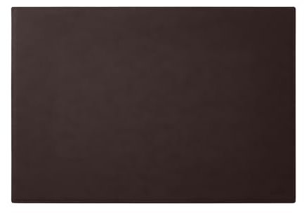Eglooh - Mercurio - Schreibtischunterlage aus Leder Dunkel Braun cm 65x45 - Handwerkliche Nähte und rutschfester Boden - Made in Italy