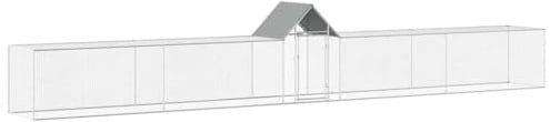 vidaXL Hühnerstall 9x1x1,5 m Verzinkter Stahl