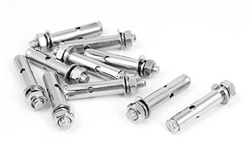 M8 x 60 mm Edelstahl Muffe Expansion Bolzenanker Schrauben 10 Stück