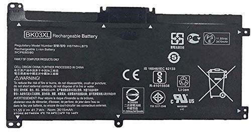 ASKC BK03XL Batterie pour HP Pavilion X360 14-BA000 14M-BA000 14M-BA011DX 14M-BA013DX BA015DX BA114DX 14-ba253cl 14-ba125cl 14-ba175nr 916366-421 541 916811-855 HSTNN-LB7S UB7G TPN-W125 41.7Wh