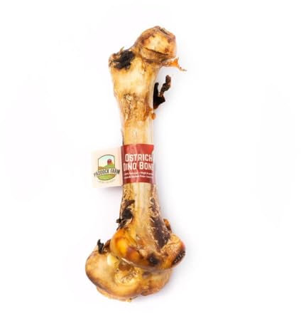 Paddock Farm Ostrich Dino Bone For Dogs - Natural Dog Bones