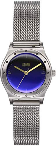 STORM Sian Lazer Blue, London Damenuhr, Edelstahlgehäuse, Mesh Armband, Damenuhr, Armbanduhr, hochwertiges Mineralglas, 3 bar Wasserdicht