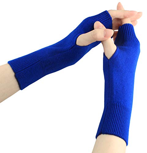 Larcele Kaschmir Handschuhe Fingerlose Fäustlinge Handwärmer für Damen BZST-02