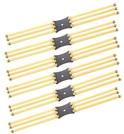 JUHONNZ Lance-Pierre Bandes,6 PCS Bandes de Catapulte Bandes de Caoutchouc de Fronde Elastiques de Tir de Fronde Remplacements Lance Pierre