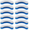 PetStandard Replacement Premium Water Filter for NPET WF050 Transparent Water Fountain. Arc-Shaped, Washable Pet Fountain Filters with Triple Filtration System, Pack of 12