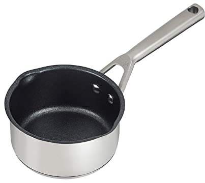 Ninja Foodi ZEROSTICK Casserole à lait en acier inoxydable de 14 cm, Antiadhésive, Toutes plaques y compris induction, Résistante au four jusqu'à 260 °C, Compatible lave-vaisselle C60214EU