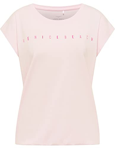 Venice Beach Sport-T-Shirt für Damen mit lässiger Schnittform und Rundhalsausschnitt Wonder S, White