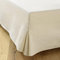 Cache-Sommier 200x200 Ecru – 4 Volants de 30 cm pour Sommier 200x200 avec Pieds – Housse Sommier 200x200 Ecru Fabriqué en Europe – Jupe de Lit 200x200 – Protège Sommier 200 x 200 – Dessus de Sommier