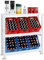 PROREGAL Getränkekistenregal Tegernsee XL Weiß 6 Kisten + Board | HxBxT 110x110x30 cm freistehendes Getränkeregal Wasserkistenregal Getränkekistenständer