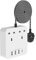 Extension Lead with USB C (3A), 2M 6-in-1 Extension Cord with 4 USB Ports 3250W, 2AC Plug Extension Surge Protected, Extension Cords for Desk and Wall Suitable for PC/Phone/Laptop/Speaker/TV, White