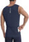 Lo.gas Ärmelloses Radtrikot Herren, Rennrad Trikot Leichtgewicht und Atmungsaktiv, Fahrradtrikot mit Gesäßtasche, Grau Blau, XXL