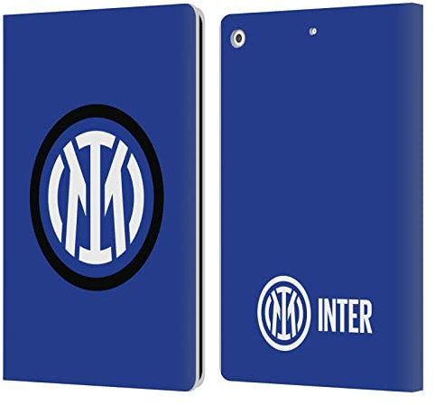 Head Case Designs Licenza Ufficiale Inter Milan Logo Distintivo Custodia Cover in Pelle a Portagoglio Compatibile con Apple iPad 10.2 2019/2020/2021
