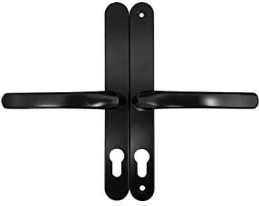 Fullex 68mm PZ Lever Lever Door Handle 215mm Screw Black
