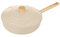 KASANOVA wok con coperchio vari colori Pot Art, padella alta induzione, wok antigraffio, antiabrasione, induzione e altri piani cottura, lavabile in lavastoviglie (Avorio, 28 Cm)