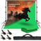 Fond Vert avec Support, 3 x 3 m écran Vert avec Support de Fond Réglable de 2,6 x 3 m et 4 Pinces de Fond pour Prise de Photo Streaming Vidéo de Jeu