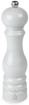 PEUGEOT - Paris u'Select Salt Mill 22 cm - ParisRama Collection - 6 Pre-Defined Grinding Settings - PEFC Certified Wood - Made in France - Pearl Grey Lacquered Colour …