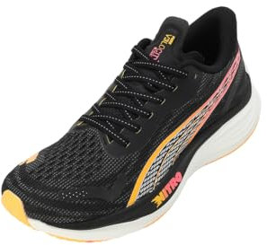 Puma Velocity Nitro 3 Womens Road Running Shoes Black/Sunset 7 (40.5)