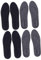 CLISPEED 4 Paare Einlegesohle Fußeinlagen für Damen Sohleneinlagen Grad Schuhpolster verdicken hochelastische Innensohle atmungsaktiv Bodenmatte Männer und Frauen Kräftige Baumwolle