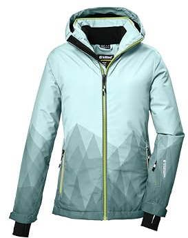 killtec Mädchen Skijacke/Funktionsjacke mit Kapuze und Schneefang KSW 328 GRLS SKI JCKT, mint, 128, 42272-000