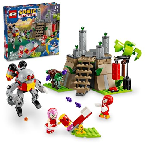LEGO Sonic The Hedgehog: Knuckles and The Master Emerald Shrine - Set da costruzione per videogiochi da collezione, viene fornito con 2 action figure soniche, regalo per ragazzi e ragazze dagli 8 anni