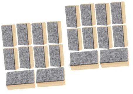 NUOBESTY 20stücke Teiliges Kreidetafel-radierer Filz Wiederverwendbare Wischer Für Klassenzimmer Büro Und Zuhause Effektive Reinigung Für Kreidetafeln Und Schwarze Oberflächen