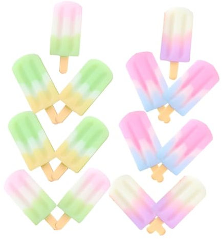 KOMBIUDA Miniatur-Eiscreme-Modelle Winzige DIY-Dessert-anhänger Kreative Handyhüllen-zubehör Puppenhaus-Eiscreme Mini-simulations-Eiscreme-Accessoires