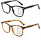 Amorays 2er Pack Gleitsichtbrille Progressive Multifokale Lesebrille Blaulichtfilter aus hochwertigem Material für klare Sicht bei Nah- und Mittel- Komfortabel und langlebig (Schwarz&Tortoise, 1.5, x)
