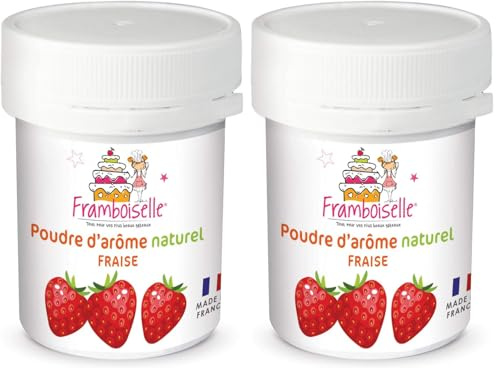 Framboiselle Pot Arôme En Poudre Fraise 15 G (Lot de 2)