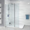 Nes Home Wet Room 700mm Shower 8mm Tempered Glass Screen with 300mm Return Panel