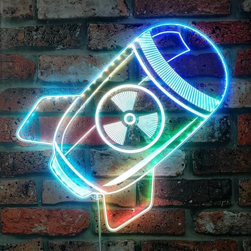 ADVPRO LED-Schild für Jungen, Nuklearbombenspiel, RGB-dynamisch, glamourös, Schnittform, intelligente 3D-Dekoration, mehrfarbige Beschilderung, st06s44-fnd-i0302-c