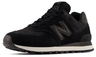 New Balance Femme 574 V2 Basket, Noir/Noir métallisé, 39 EU