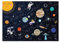 Close Up Universum XXL Poster | Für Kinder | Detailreich & liebevoll gestaltet | handgezeichnete und coloriertes Universum | Lernposter | 140 x 100 cm