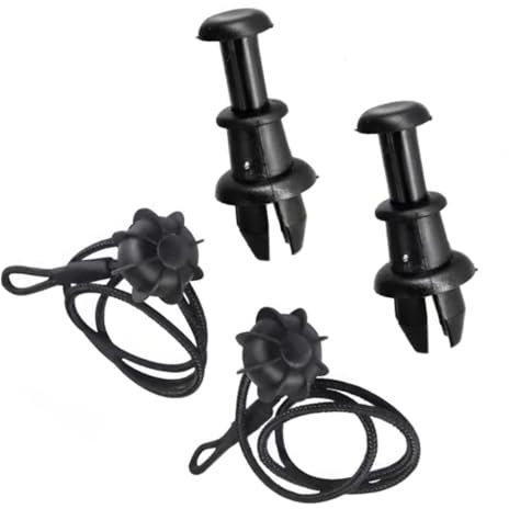 OTOZUM Correa Estante Trasero Compatible con Seat para Leon 2000-2013 para MII 2012-2020 para Toledo 1999-2009 2 Piezas Maletero Trasero Paquete Estante Correa Clips Bandeja Cuerda 1M6867574A