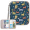 Card Case, Card Binder Holder with Transparent Pockets Player, Soft Portable Folder up to 80 Cards with Zipper, Mini Audiobook Cards Storage Card Organizer for Travel Yoto Cards(Animal)