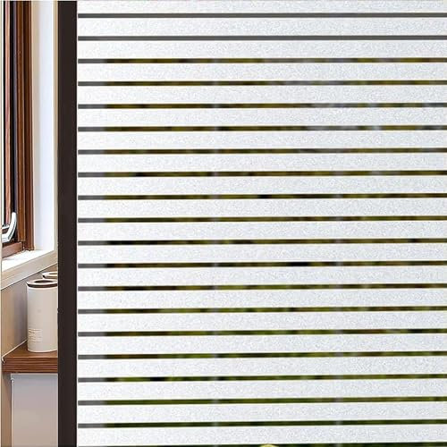 Privacy Window Film 70 x 500 cm Opaque Anti UV Light Blocking Matte Blackout Privacy Window Film Frosted Window Film for Office, Shutters