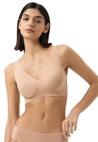 Mey Damen Bustier: Mit herausnehmbaren Pads, Bügellos, Breite Träger, Extra flache Nähte, geklebt, Atmungsaktiv, Serie Simply Better Invisibles