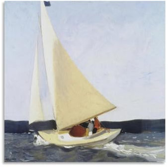 Maler, Edward Hopper, Landschaft, Segeln, Poster, Bilddruck, Wandkunst, Gemälde, Leinwand, Kunstwerke, Raumästhetisch, 70 x 70 cm
